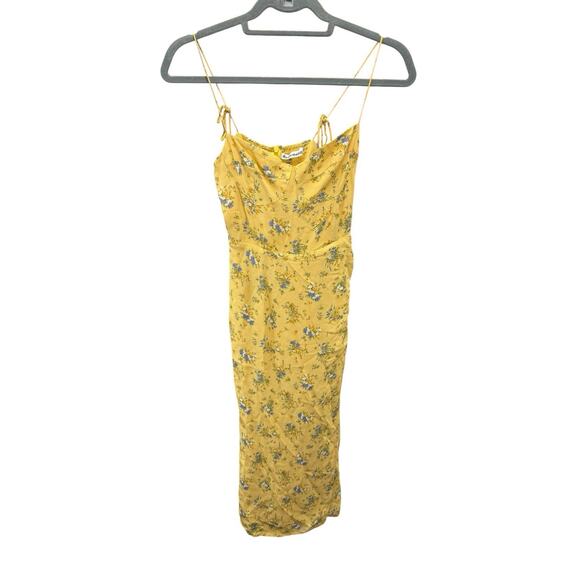 Reformation Yellow Floral Dress 2P Worn by Taylor Swift in First TikTok - Picture 5 of 8